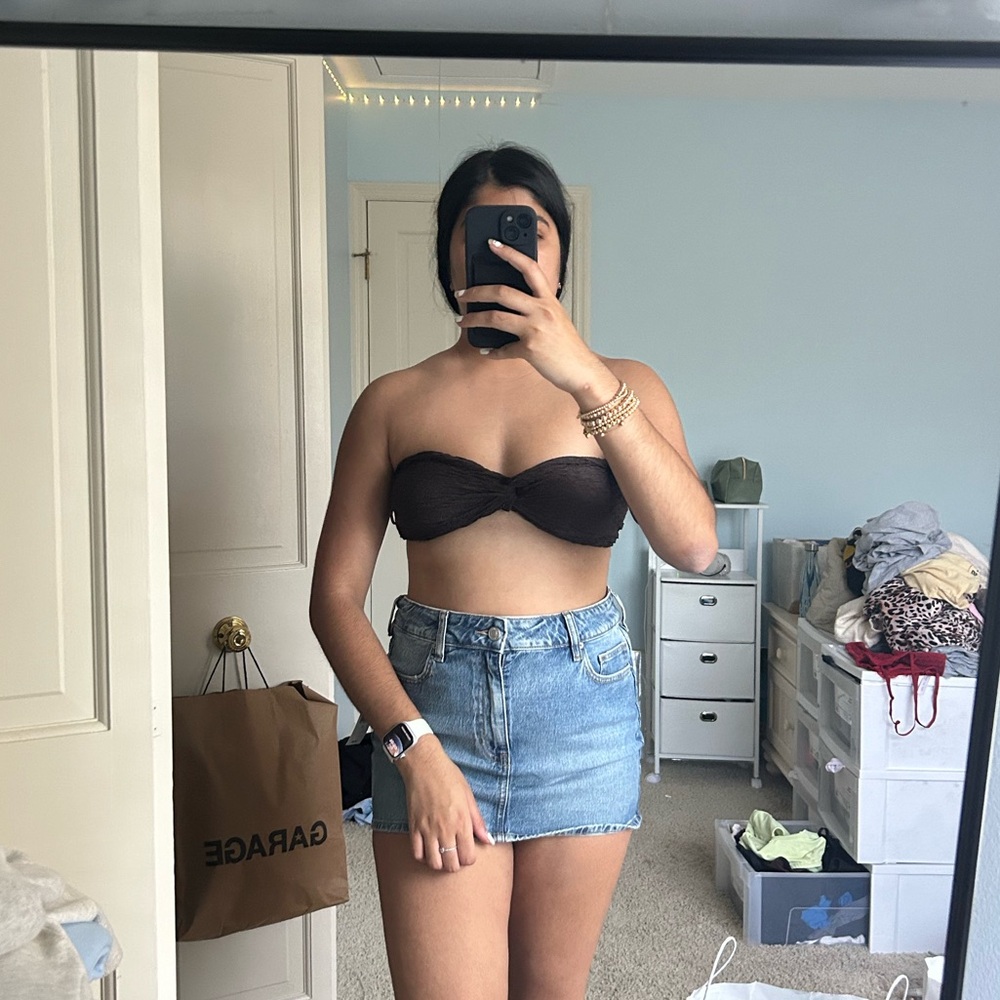 SHEIN CROPPED TOP (BROWN)
